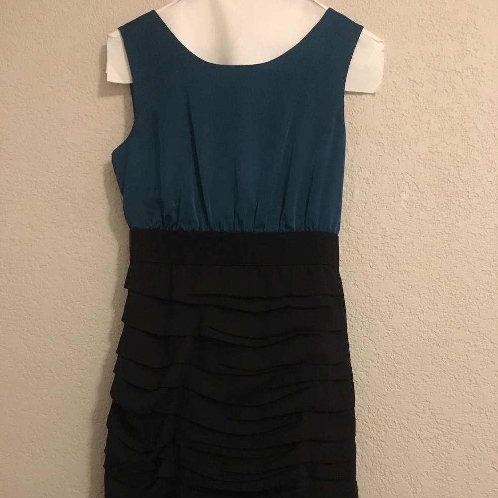 Express Green and Black dress